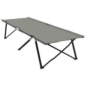 vidaXL Klapp Schlafbett f&uuml;rs Camping Grau 206 x 76 x 74 cm