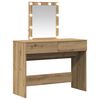 vidaXL Schminktisch Artisan-Eiche 100 x 40 x 130 cm Holzwerkstoff