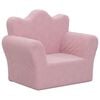 vidaXL Kindersofa Rosa Weich Pl&uuml;sch