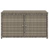 vidaXL Gartenschrank Grau 110x55x60,5 cm Poly Rattan