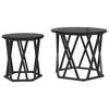 vidaXL Beistelltisch 2 Stk. Schwarz Eichen-Optik 50 x 50 x 40 cm