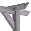 vidaXL Garten-Pergola Grau 200x40x205 cm Impr&auml;gniertes Kiefernholz