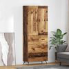 vidaXL Highboard Altholz 69,5 x 34 x 180 cm Holzwerkstoff