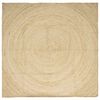 vidaXL Bereichsteppiche Wei&szlig; 200 x 200 cm Jute
