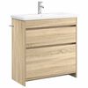 vidaXL Badezimmerm&ouml;bel-Set Sonoma-Eiche 81 x 40 x 84,5 cm