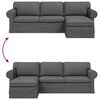 vidaXL Sofa Dunkelgrau