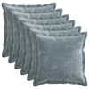vidaXL Kissenbezug 6 stk. HOUTEN Himmelblau 45 x 45 cm Chenille-Stoff