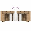 vidaXL Sideboard Artisan-Eiche 88,5 x 30,5 x 73 cm Holzwerkstoff