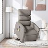 vidaXL Massagesessel mit Aufstehhilfe Taupe Stoff