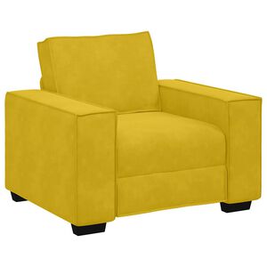 vidaXL Sessel Gelb 100x78x84 cm Samt