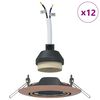 vidaXL Spotlight 12 pcs Kupfer 9 x 9 x 2,5 cm Metall