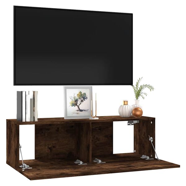 vidaXL TV-Wandschrank R&auml;uchereiche 100x30x30 cm Holzwerkstoff