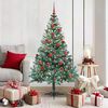 vidaXL K&uuml;nstlicher Weihnachtsbaum Gr&uuml;n 150 cm PVC und Stahl