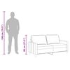 vidaXL 2-Sitzer-Sofa Dunkelgrau 140 cm Stoff