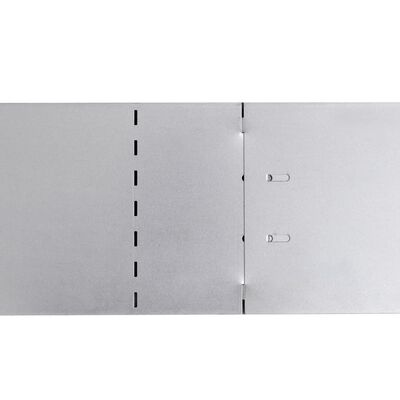 vidaXL Flexible Rasenkante 10-er Set Verzinkter Stahl 100x14 cm
