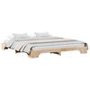 vidaXL Bettrahmen Natur 180 x 200 cm Massives Kiefernholz