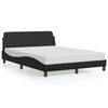 vidaXL Bettgestell "Dover" Schwarz 120x200 cm Kunstleder