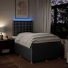 vidaXL Boxspringbett mit Matratze Dunkelgrau 120x190 cm Stoff