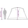 vidaXL Tunnel-Familienzelt 8 Personen Grau und Orange Wasserdicht