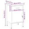 vidaXL Werkbank mit Schubladen Schwarz und Grau 50 x 55 x 85 cm