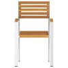 vidaXL Gartenstuhl 8 pcs &Ouml;l-Natur 56 x 54,5 x 87 cm Massivholz Akazie