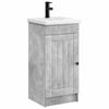 vidaXL Badezimmerschrank mit Waschbecken Betongrau 42 x 40 x 84,5 cm