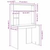 vidaXL Schreibtisch Beton Grau 91 x 50 x 149 cm Holzwerkstoff