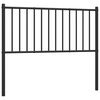 vidaXL Ersatz-Kopfteil Metall Schwarz 100 cm