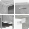 vidaXL Holzschrank Beton Grau 150 x 39 x 30 cm Holzwerkstoff