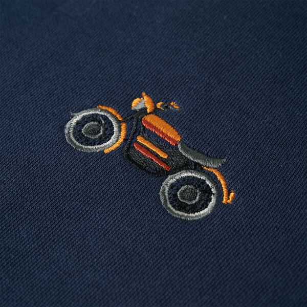 Kinder-Sweatshirt Marineblau Melange 140