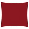 vidaXL Sonnensegel Oxford-Gewebe Quadratisch 3x3 m Rot