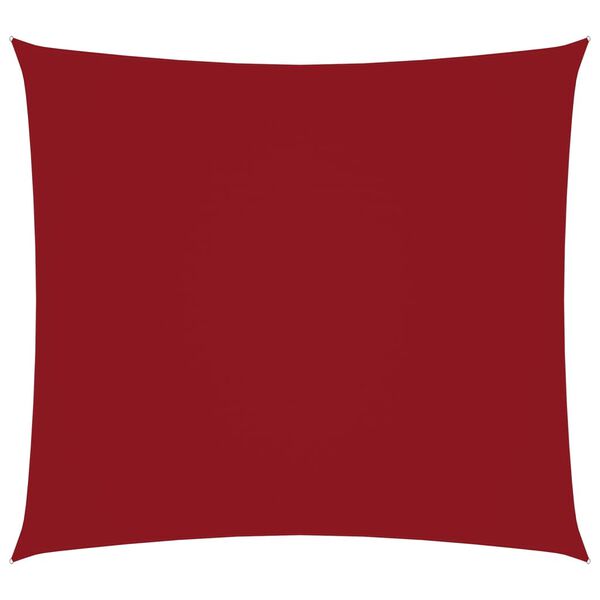 vidaXL Sonnensegel Oxford-Gewebe Quadratisch 3x3 m Rot