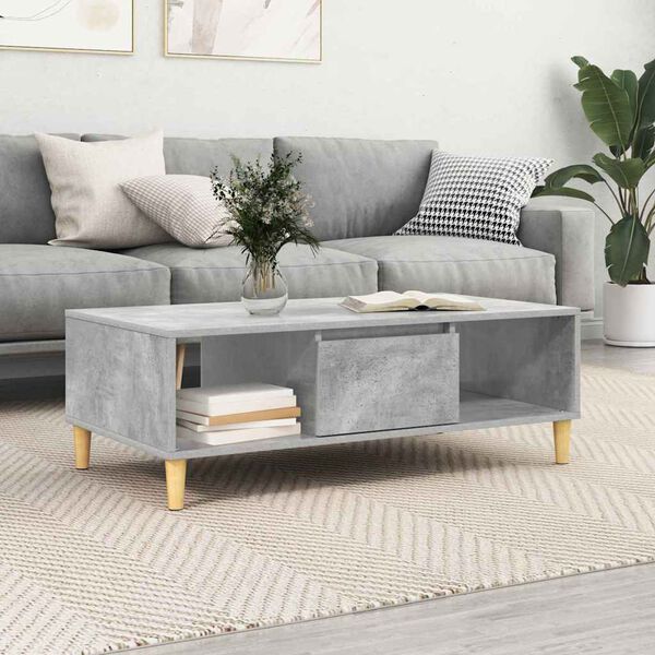vidaXL Couchtisch Beton Grau 103,5 x 60 x 35 cm Holzwerkstoff