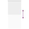 vidaXL Verdunkelungsrollo Wei&szlig; 95x210cm Stoffbreite 90,7 cm Polyester