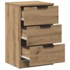 vidaXL Nachttisch Artisan-Eiche 40x36x65 cm Holzwerkstoff
