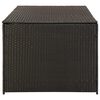 vidaXL Gartenbox Poly Rattan 180x90x70 cm Braun