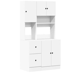 vidaXL K&uuml;chenschrank Wei&szlig; 95x50x180 cm Holzwerkstoff