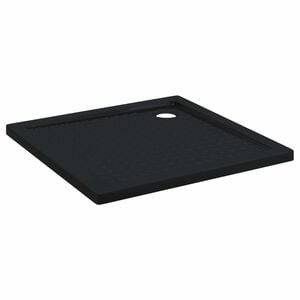 vidaXL Duschbodenablage mit Punkten 90 x 90 x 4 cm ABS Schwarz