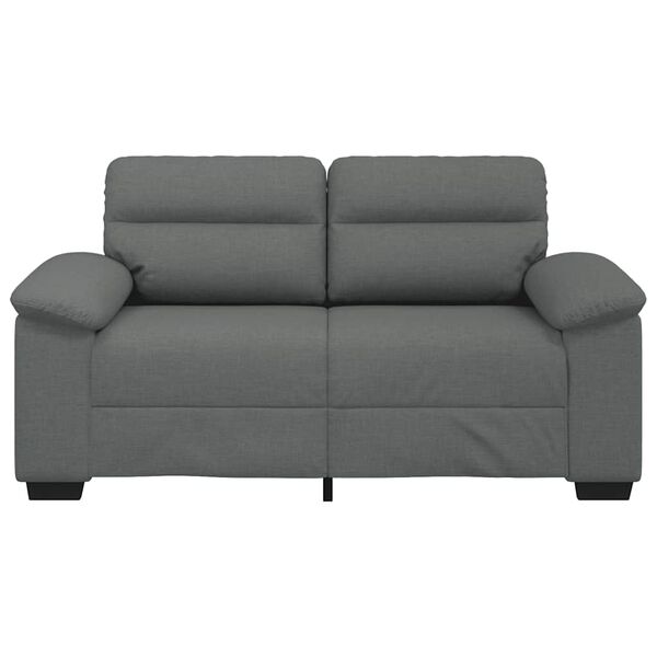 vidaXL 2-Sitzer-Sofa Dunkelgrau 160x81x84 cm Stoff