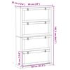 vidaXL Schuhschrank Corona 99x32x163,5 cm Massivholz Kiefer