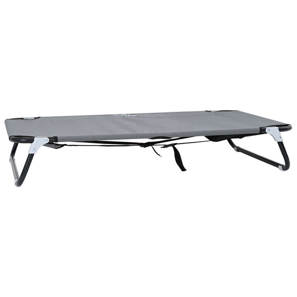 vidaXL Hundebett Hellgrau 105 x 65 x 18 cm Stahl