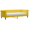 vidaXL Tagesbett mit Matratze Gelb 80x200 cm Samt