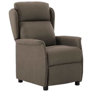 vidaXL Liegestuhl Taupe Polyester