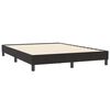 vidaXL Boxspringbett mit Matratze Schwarz 140x210 cm Samt