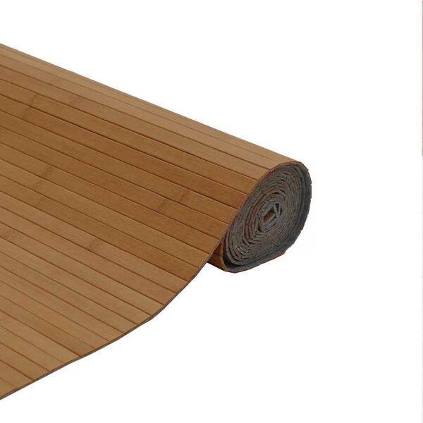 vidaXL Teppich Rechteckig Braun 80x100 cm Bambus