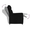 vidaXL Recliner Stuhl Schwarz Schwarz 70.5 x 96.5 x 95 cm Kunstleder