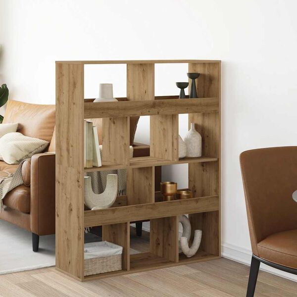 vidaXL B&uuml;cherregal Artisan-Eiche 100x33x125,5 cm Holzwerkstoff