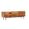 vidaXL TV-Schrank 140 x 30 x 45 cm Massivholz Akazie