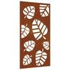 vidaXL Garten-Wanddeko 105x55 cm Cortenstahl Blatt-Design