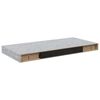 vidaXL Schweberegale 2 Stk. Betongrau 50x23,5x3,8 cm MDF